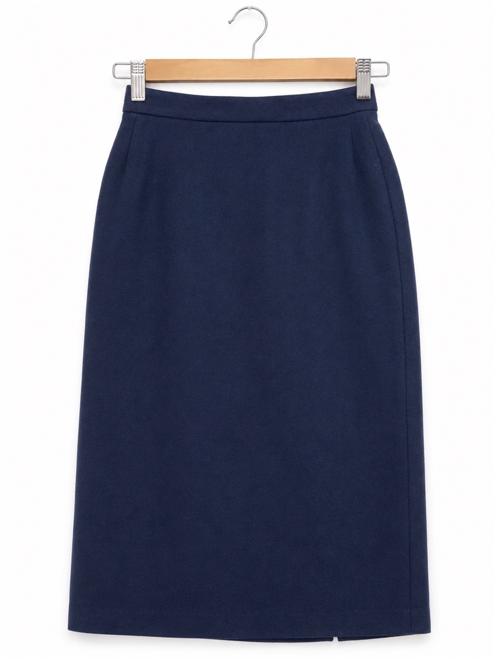 Koret Navy Fitted Pencil Skirt 100% wool